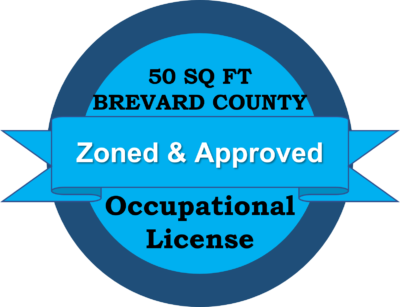 minimum space for occupational license brevard county fl